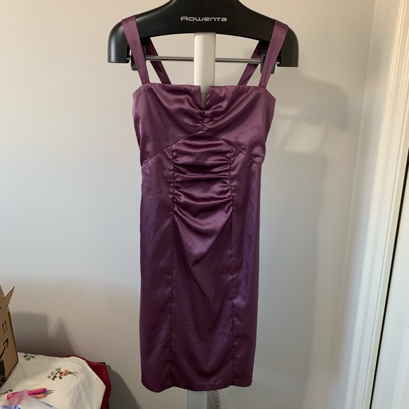 Le Chateau Purple Cocktail Dress - Picture 1 of 11